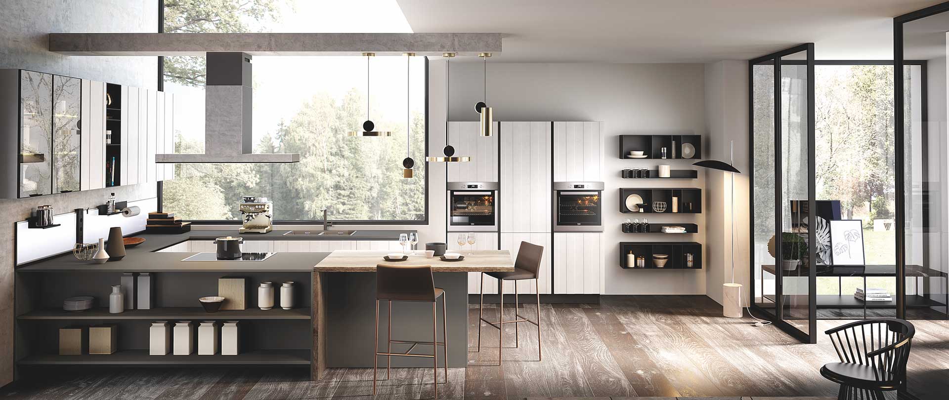 Cucina open space: vantaggi, svantaggi e idee per integrarla al soggiorno